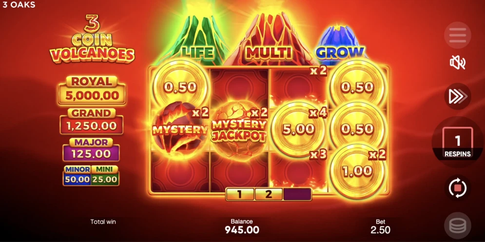 3 Coin Volcano